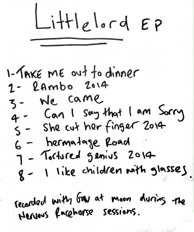 Wonk Unit - Littlelord EP - Littlelord EP BACK COVER