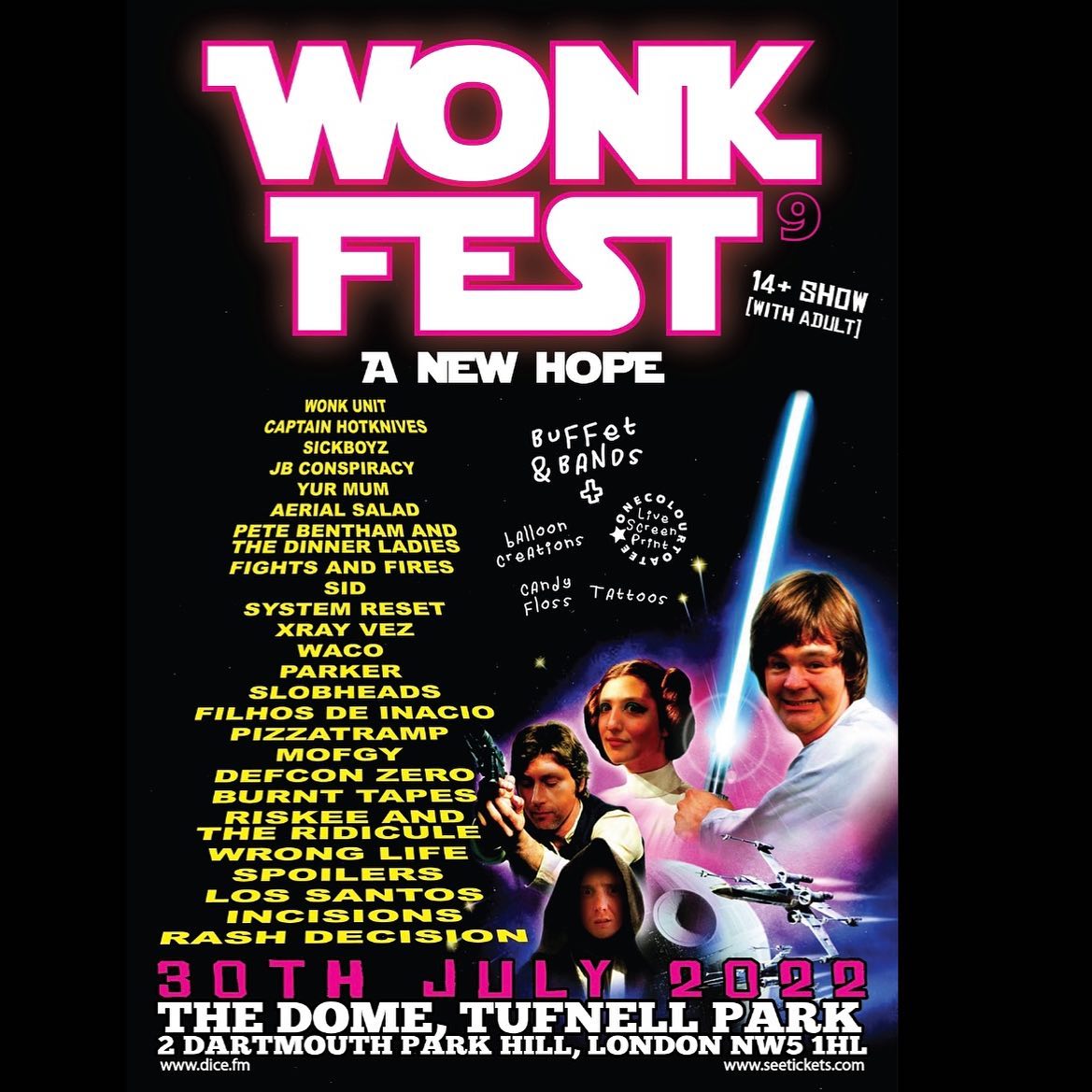 new wonkfest poster with bands