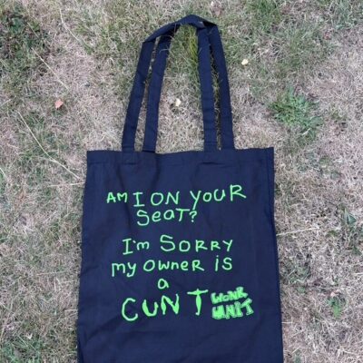 Am i on your seat tote bag aug 26